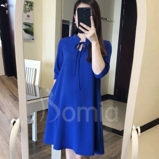 Đầm bầu công sở cổ trụ