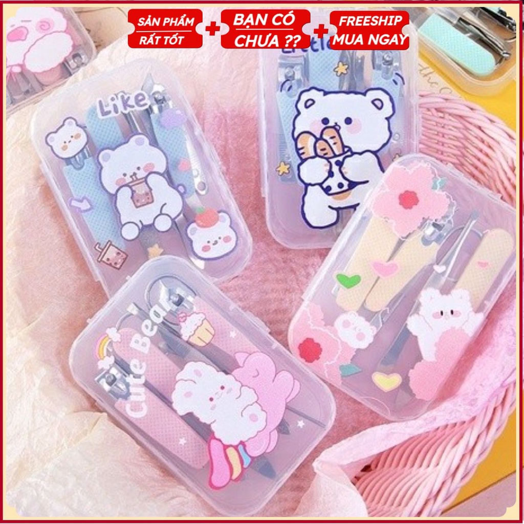 PVN31639 Bộ bấm móng tay mini 7 chi tiết siêu xinh T2