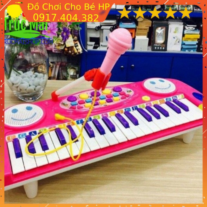 [SIÊU SALE] Đàn Piano Điện Tử Mẫu Mới Chắc Chắn Sắc Nét,Âm Thanh Trong, Tặng Kèm Mic Hát [ ĐỒ CHƠI CHO BÉ] ✅  Đồ Chơi Tr