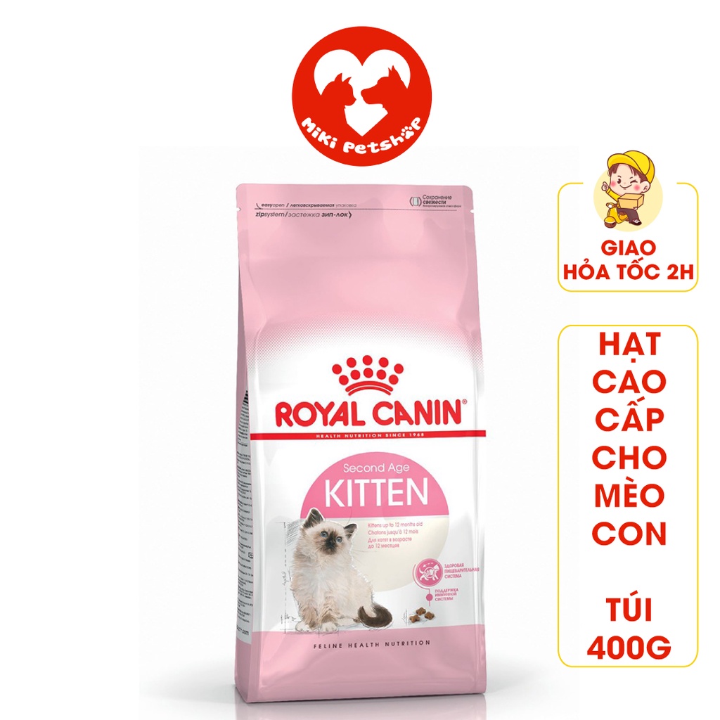 Thức Ăn Cho Mèo Con Hạt Royal Canin Kitten Cao Cấp 400G - Miki Petshop
