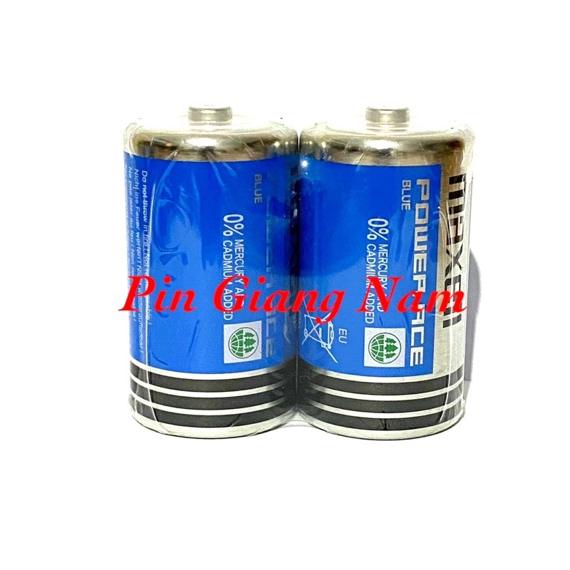 Pin D R20 Maxell Power ACE Blue Hàng Chính Hãng Xuất Xứ Indonesia Hộp 24 Viên