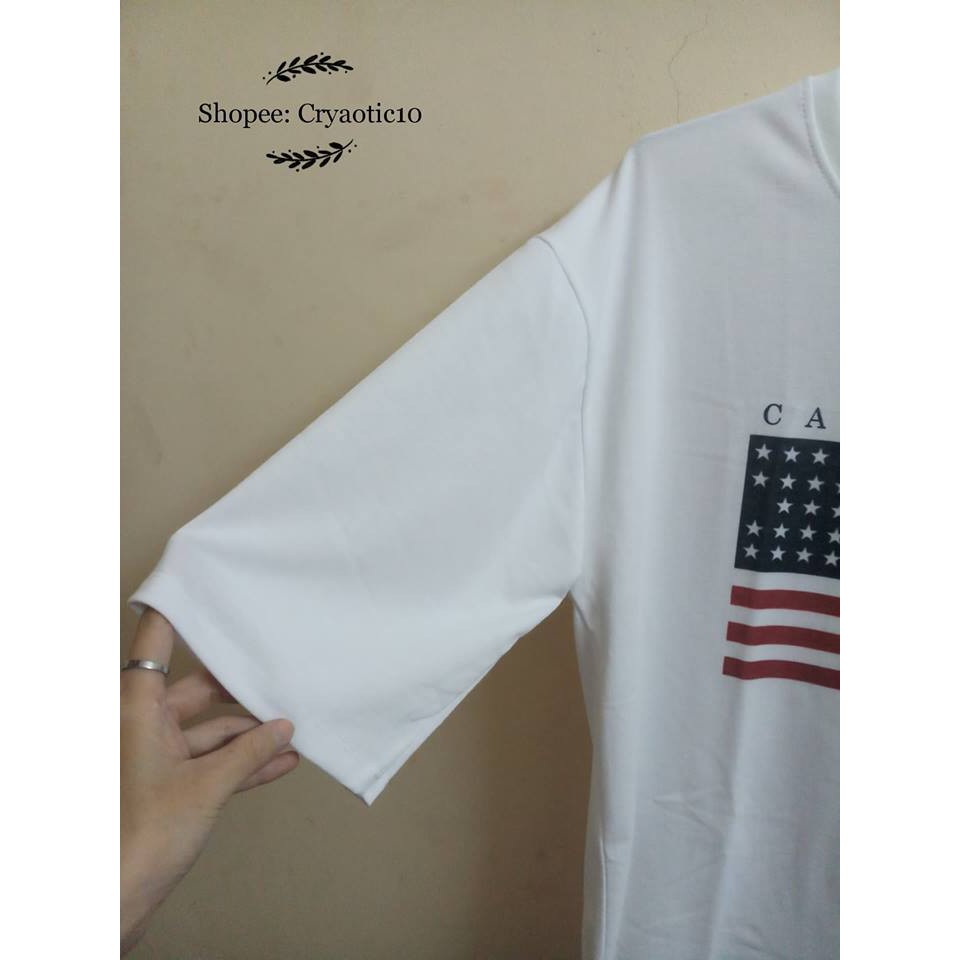 Áo tay lở hình cờ Mỹ USA quốc kì Mỹ unisex