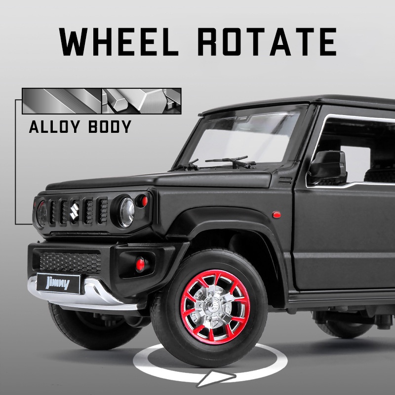 Mô Hình Xe Hơi Suzuki Jimny Bằng Hợp Kim Tỉ Lệ 1: 18 Có Đèn Và Nhạc