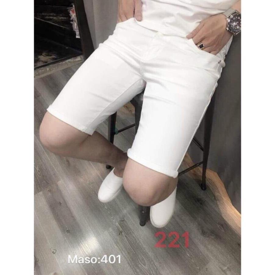 Quần Short Jean Nam Đẹp Chất Bò Co Giãn Cao Cấp, Quần Ngố rách Mẫu Mới Phong Cách Hàn Quốc Q221 ! ⚡