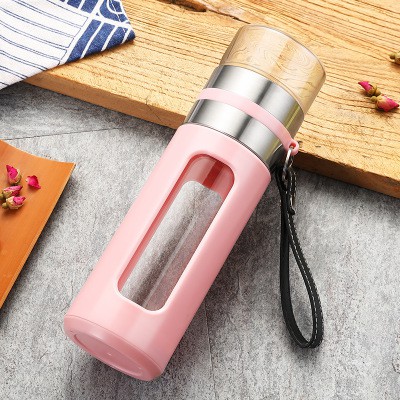 Bình pha trà nước mang đi có lõi lọc inox tiện lợi bằng thủy tinh đa năng thông minh kèm ly | BigBuy360 - bigbuy360.vn