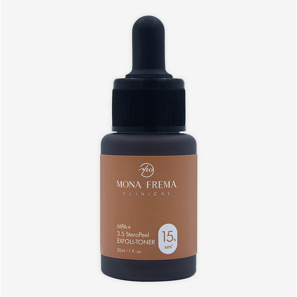 Toner tẩy tế bào chết Mona Frema MPA 15% + 3.5 SteroPeel Exfoli giảm mụn sáng căng bóng da 30ml