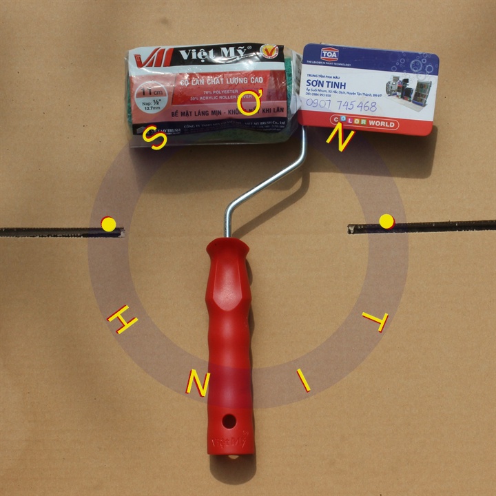 Lô lăn sơn gai sần trang trí Việt Mỹ 11cm hoặc 9in