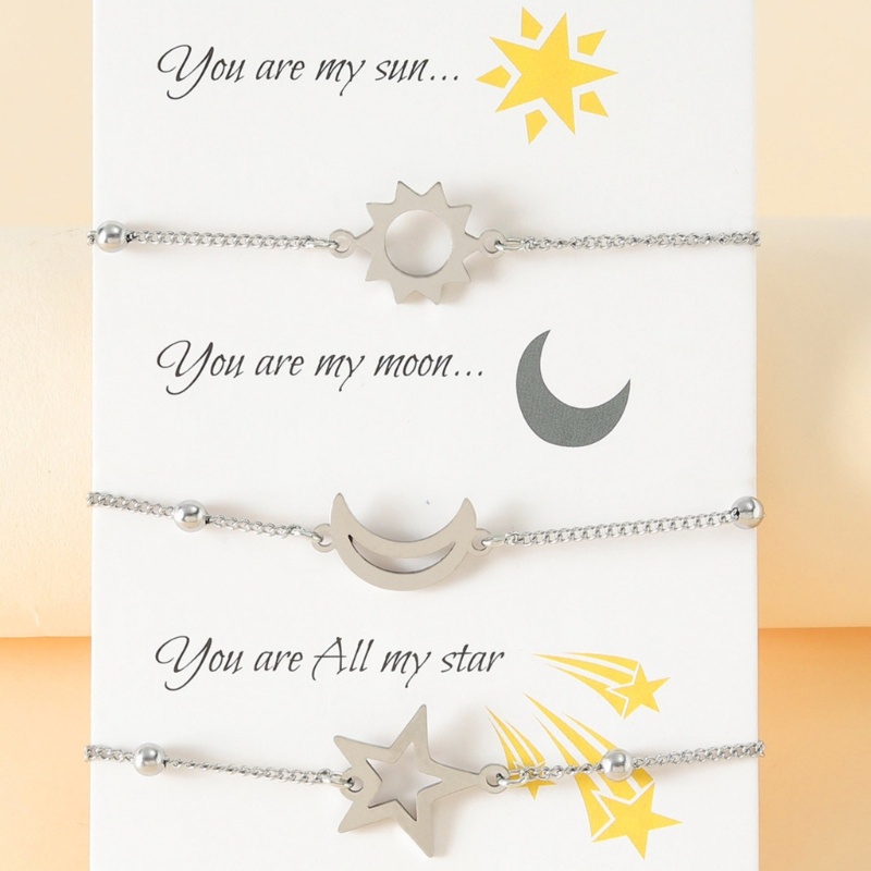 Flgo Vòng Tay Tình Bạn Mặt Trời Mặt Trăng Ngôi Sao Phù Hợp Cho Tình Bạn Đi Ra Ngoài