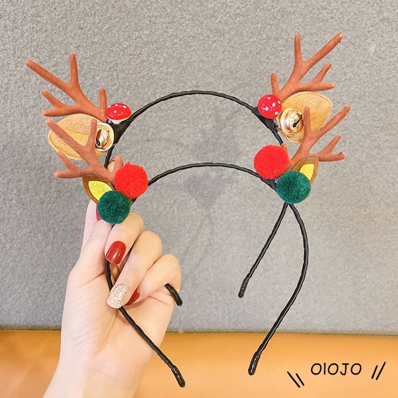 Băng đô cài tóc hình sừng tuần lộc/ông già noel/ bông tuyết dễ thương cho bé