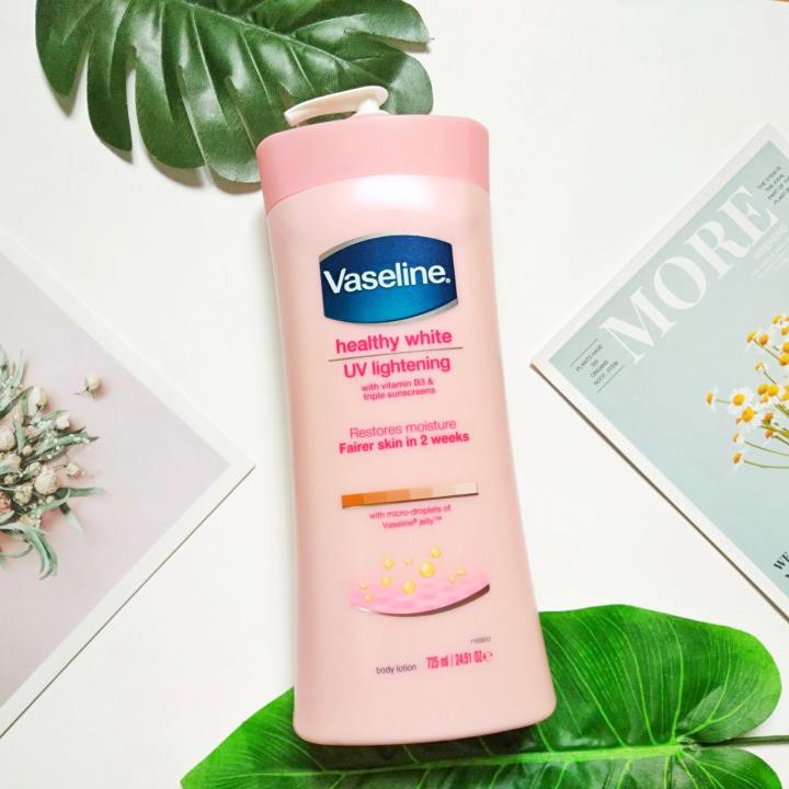 Sữa dưỡng thể trắng da Vaseline Healthy White UV Lightening 725ml