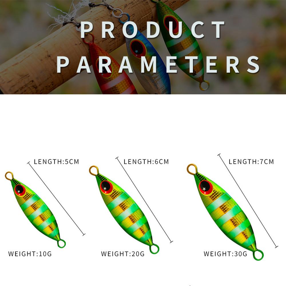 Mồi Câu Cá Giả Bằng Kim Loại Đính Lông Vũ Trọng Lượng 10g 20g 30g