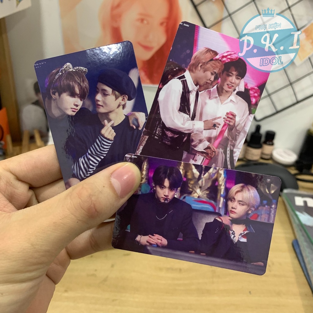 Sưu Tầm - Bộ 18 Card Đôi V x JungKook Siêu Nét - Thích Hợp Làm QUÀ TẶNG ĐẶC BIỆT