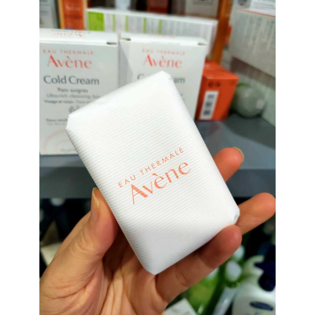 Thanh kem rửa mặt và tắm cho da khô Cold Cream Ultra Rich Soapfree Cleansing Bar Avene