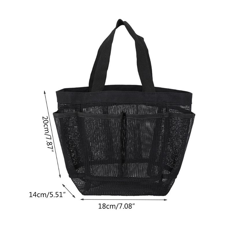 Túi Lưới Đựng Giày Dép Nhà Tắm Nhanh Khô Có Hai Tay Cầm Tiện Dụng