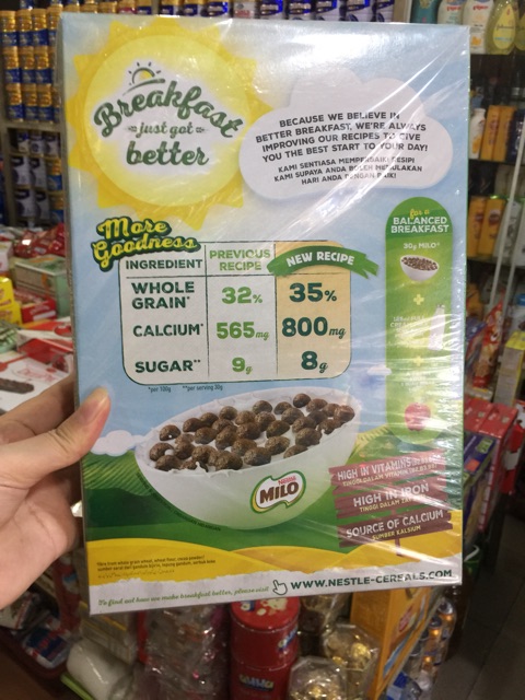 Date T4/2022- Bánh Ngũ Cốc Ăn Sáng Dinh Dưỡng Milo Nestle -330 gram