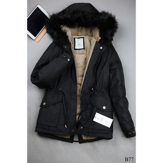 Áo parka lông cừu xuất Hàn