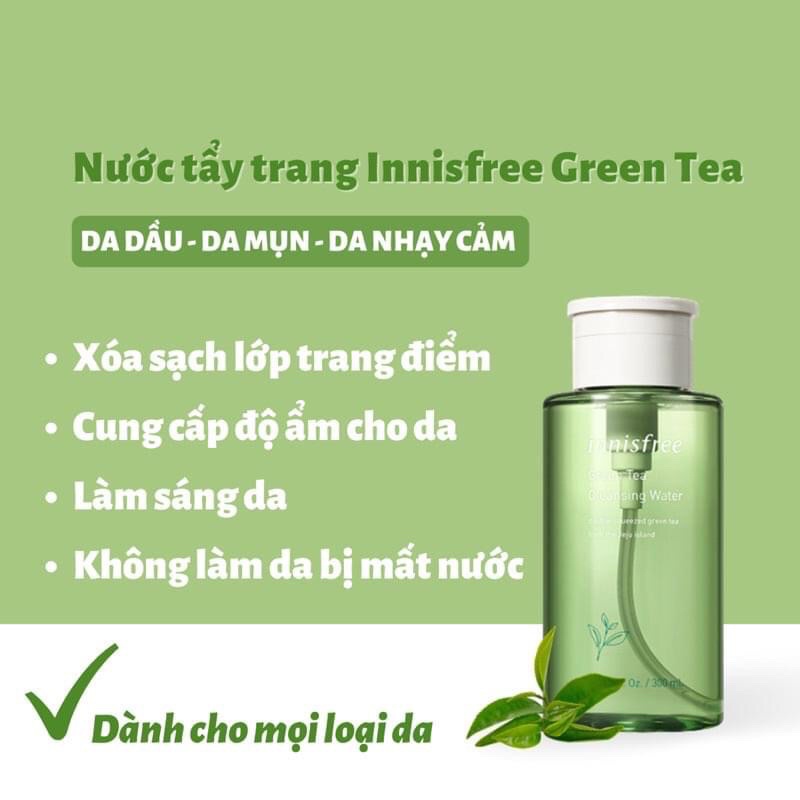 NƯỚC TẨY TRANG INNISFREE TRÀ XANH 300ml- Hàn quốc