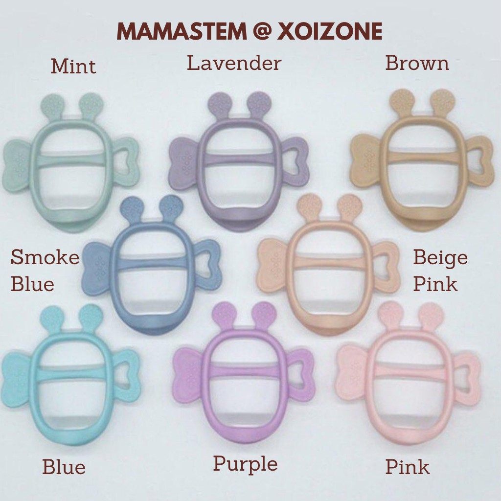 Gặm nướu silicone MAMASTEM/ Gặm nướu JemJem Monster mẫu mới & Nabi Monster  Bunny Banana Hàn Quốc (có hộp đựng)