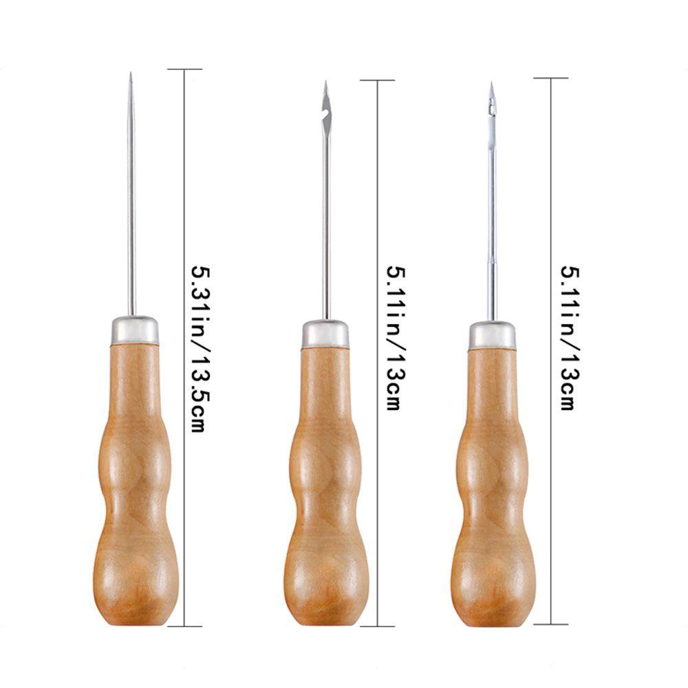 Kim Tay Cầm Bằng Gỗ Chuyên Dụng Cho Sửa Chữa Giày / Đồ Da / Vải Canvas