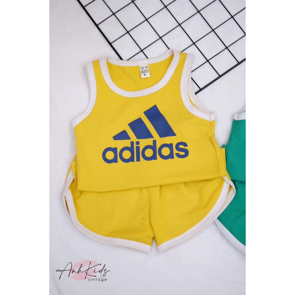 Set Adidas áo ba lỗ quần ngắn 125