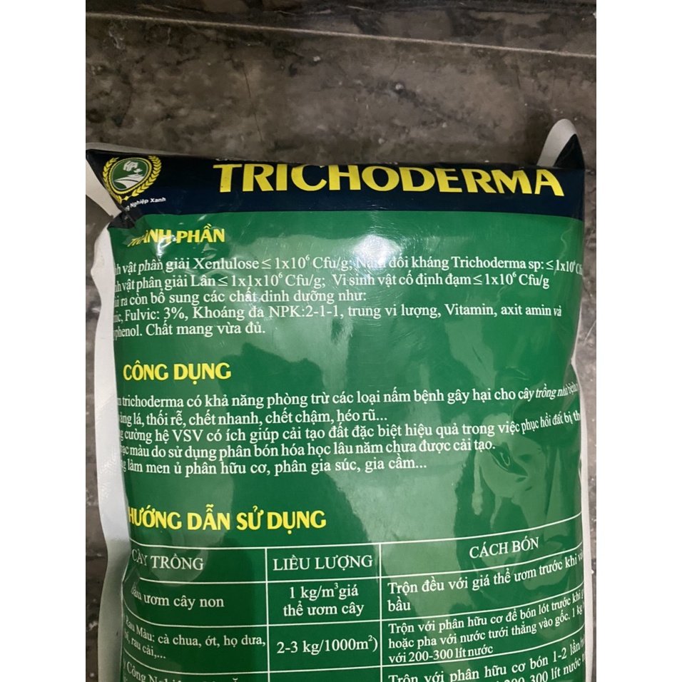 Nấm Trichoderma Bacillus MỚI túi 1kg