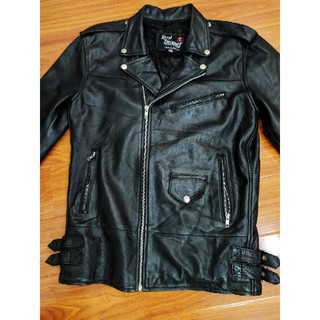 Áo Biker Da thật da dê 100%