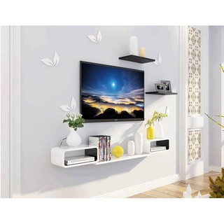 [XƯỞNG SẢN XUẤT] KỆ TIVI TREO TƯỜNG GIÁ RẺ CHẤT LƯỢNG T204 + TẶNG LÁ GỖ TRANG TRÍ DÁN TƯỜNG