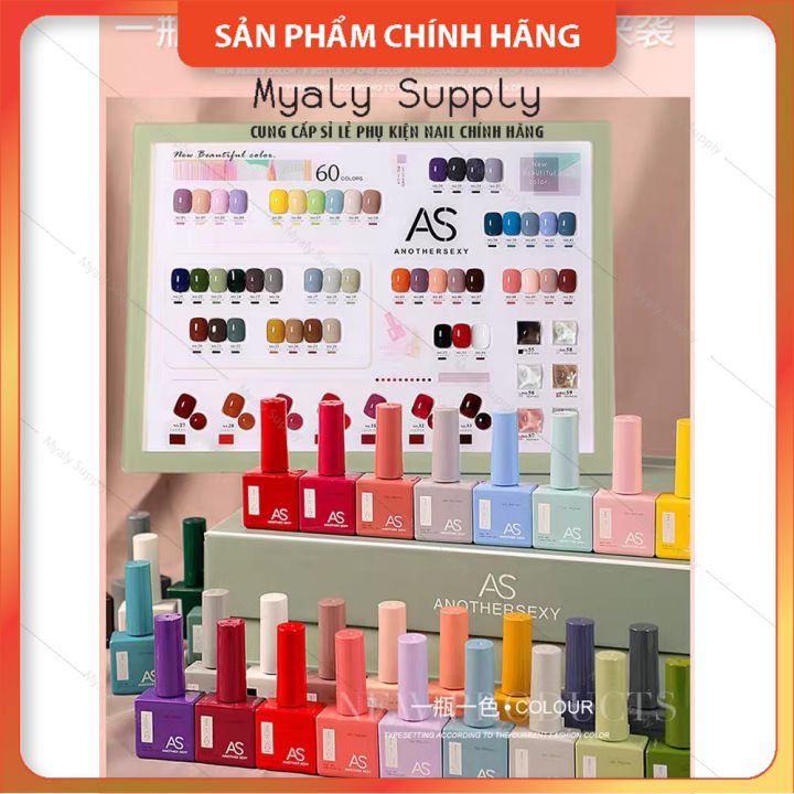 Set Sơn Gel AS 60 Màu Kèm Bàng Màu 1355