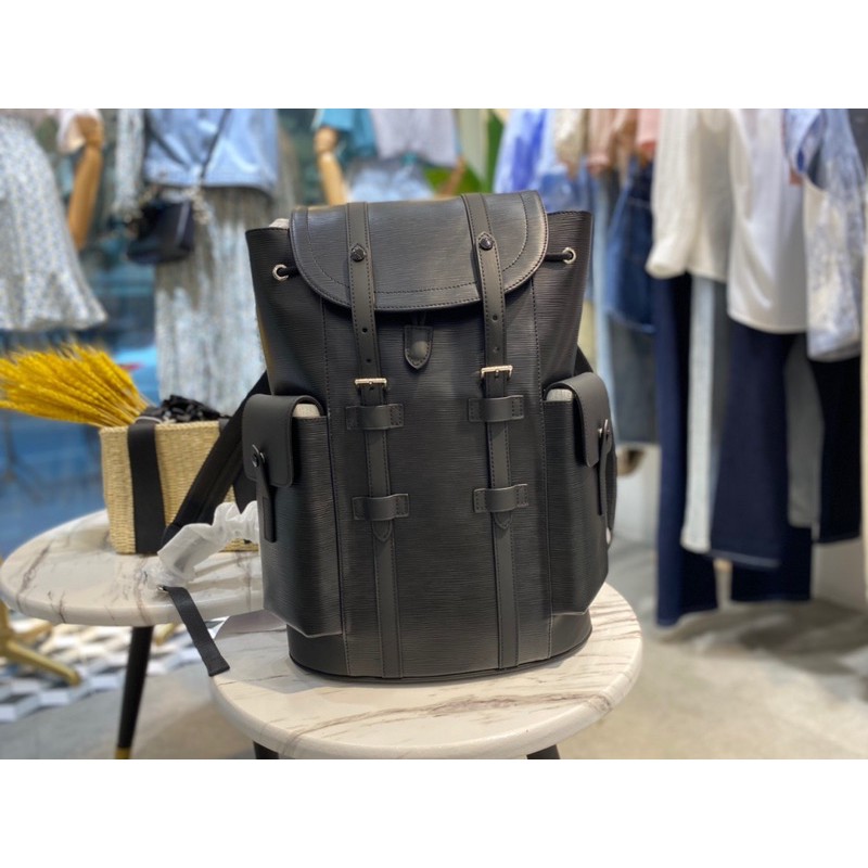 Balo thời trang cho nam Louis Vuitton LV Christopher da thật cao cấp hàng vip 1-1