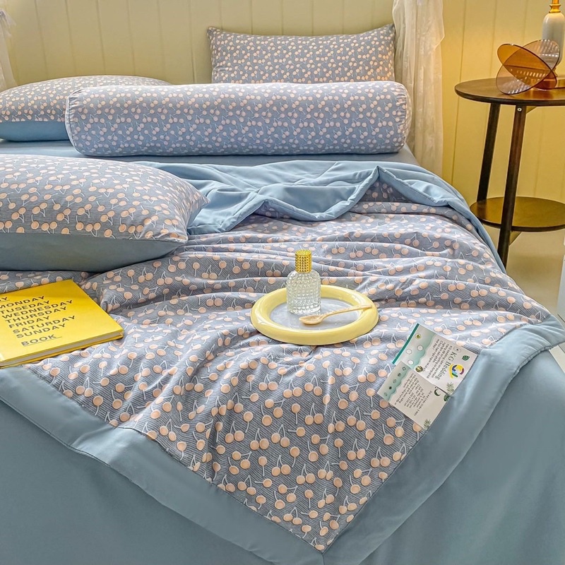 Set Chăn Ga đũi Hoạt Tính Chăn Hè Nhiều Hoạ Tiết (shinbedding)