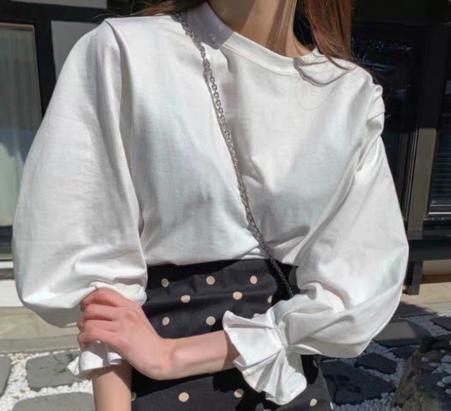 (ORDER) Chân váy vintage MORAN Hàn Quốc chấm bi xòe dài đuôi cá ôm (NEW ARRIVALS 2020) | BigBuy360 - bigbuy360.vn