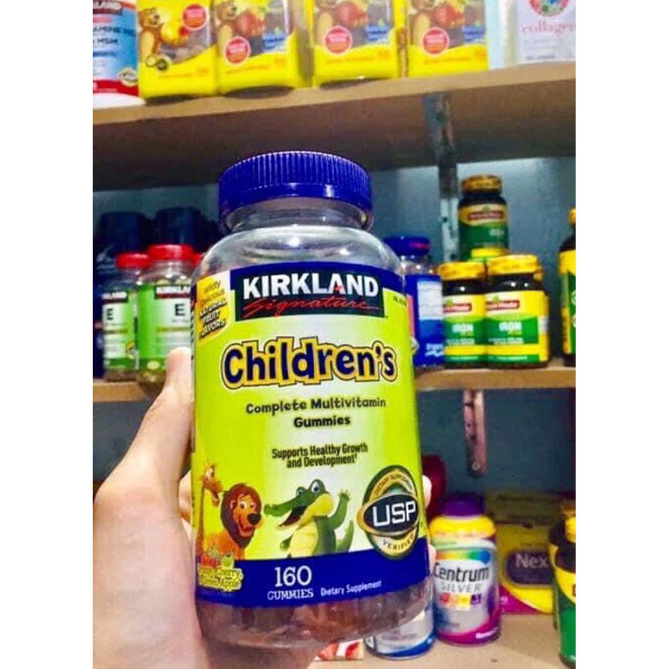 Kẹo dẻo gấu Kirkland Children's Complete Multivitamin Gummies 160 viên0