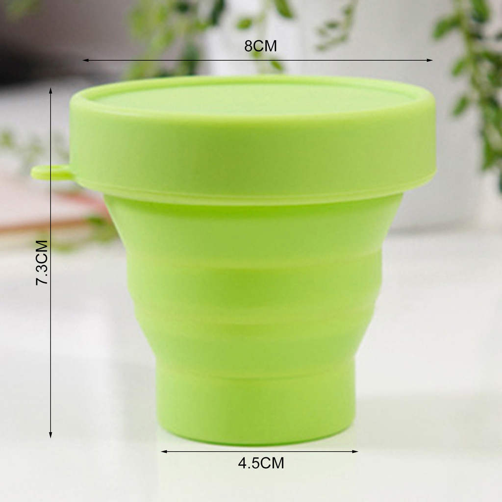 yafeixM Drinking Cup Eco-friendly Unbreakable Candy Colors Collapsible Foldable Silicone Drinking Water Cup for Home Travel Camping