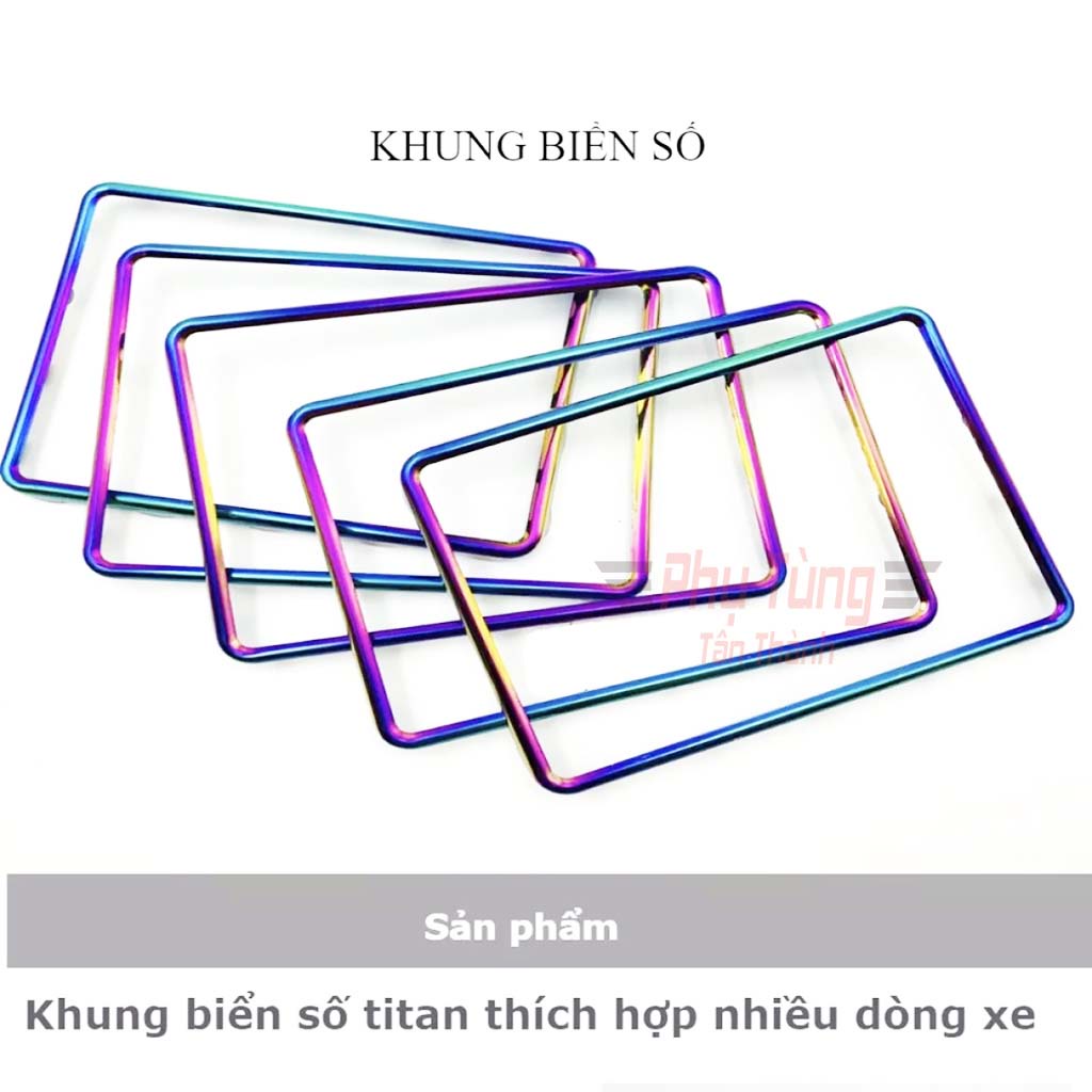 Biển Số Titan Gắng Mọi Loại Xe Máy Kèm Mica Và Khung Gắng Biển Số-PTTT