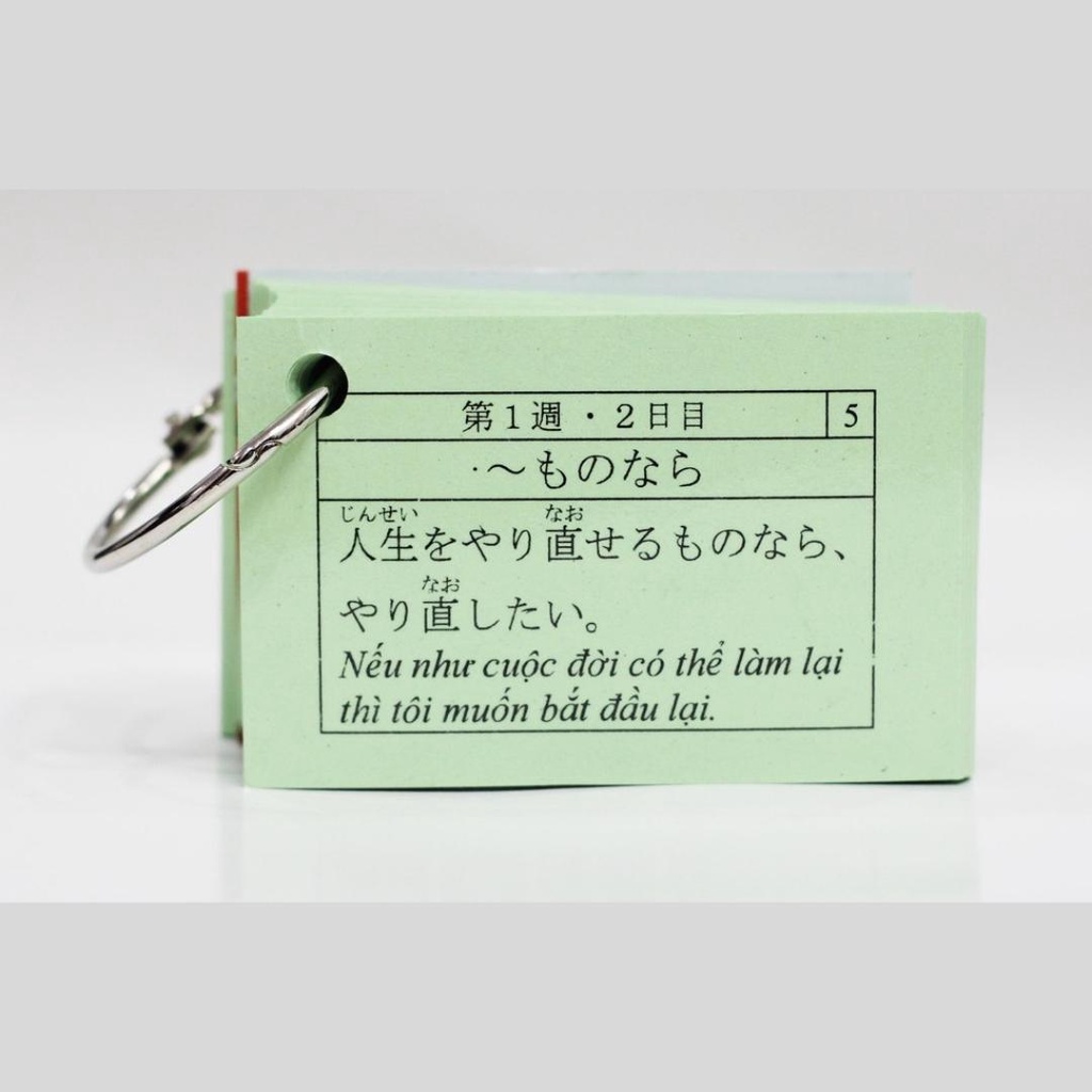 Thẻ Học Ngữ Pháp Tiếng Nhật N2 Tái Bản Mới Nhất - Flashcard Ngữ Pháp N2