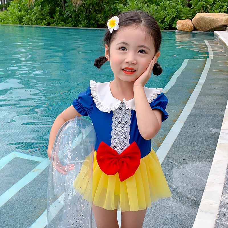 Đồ Bơi Một Mảnh Hình Bạch Tuyết Cho Bé