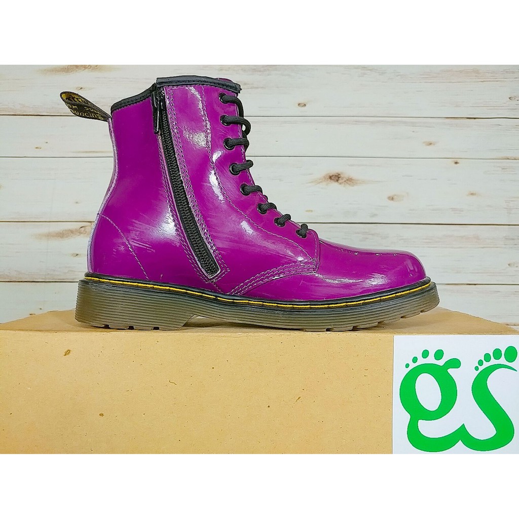 (SIZE 36) Giày thể thao chính hãng 2hand DR.MARTENS PURPLE HIGH BOOTS 1460