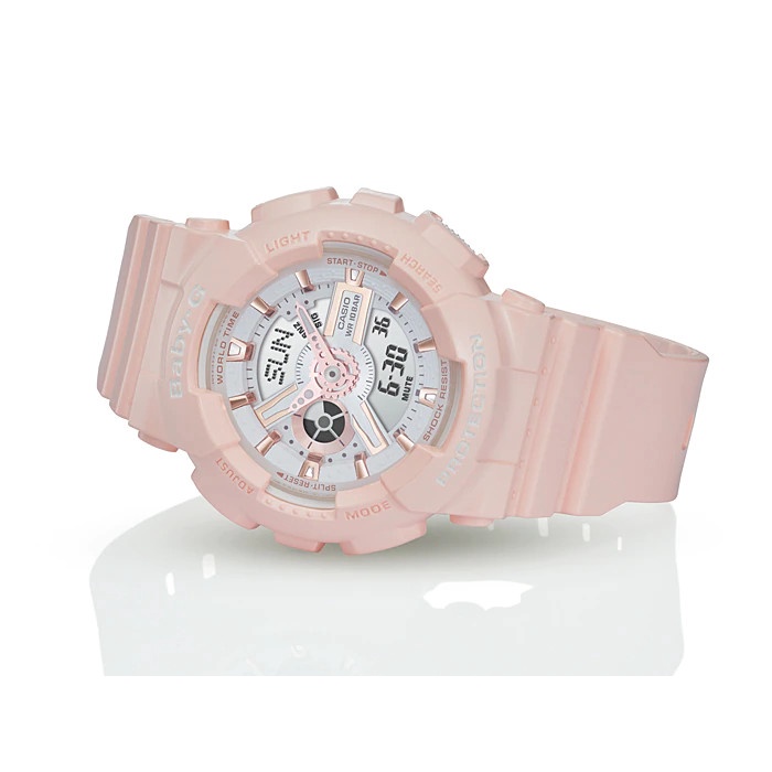 Đồng Hồ Casio Nữ dây nhựa BABYG BA-110RG-4ADR Chính Hãng