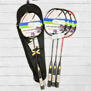 Bộ đôi 2 vợt yonex đan sẵn tặng kèm 2 bao vợt