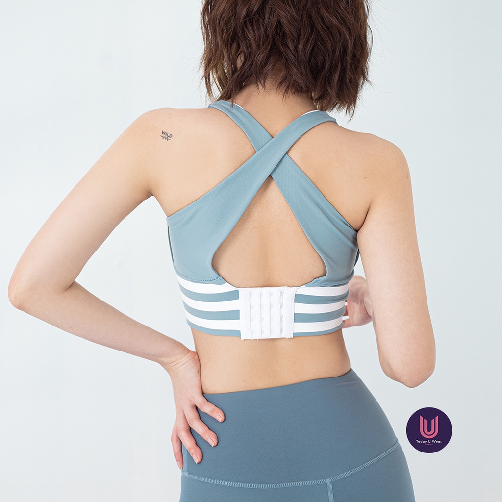 Áo tập bra gym yoga thể thao nữ Lollipop nâng vòng 1 hai màu Today U Wear