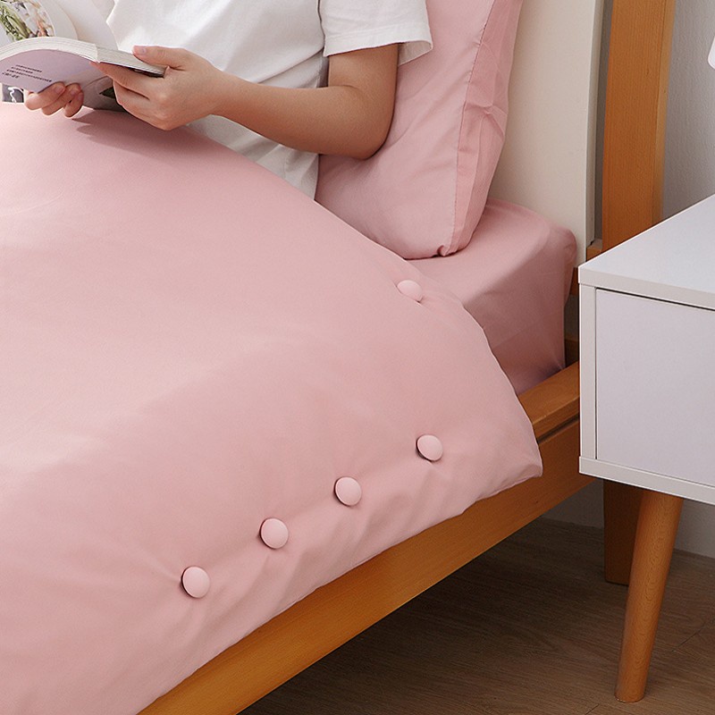 [Mới] Bộ 4 Kẹp Cố Định Ga Trải Giường Chống Trượt Hình Nấm Mini Màu Trơn Đơn Giản