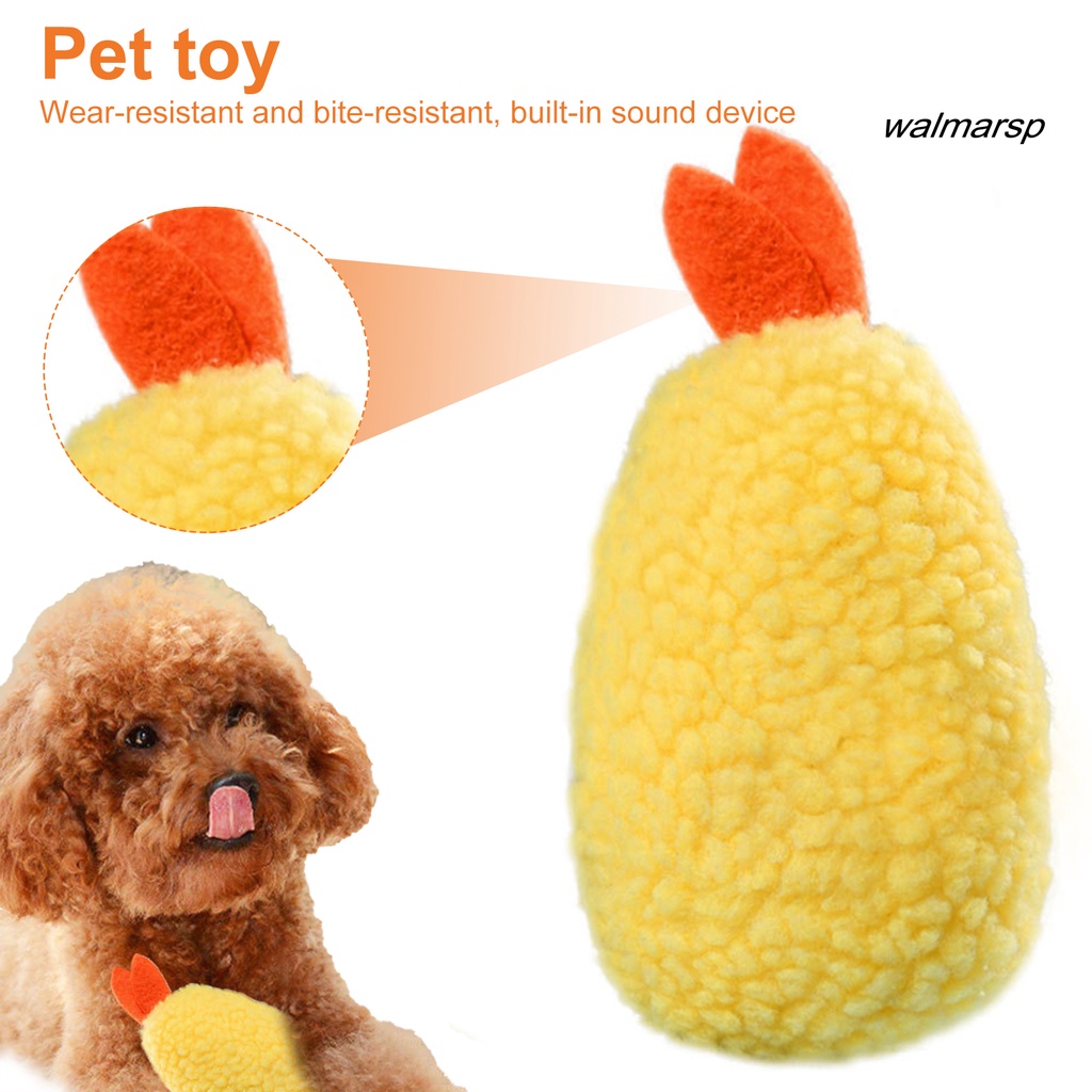 Đồ Chơi Nhồi Bông Hình Con Tôm Làm Sạch Răng Cho Thú Cưng Dễ Thương