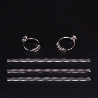 SAN*12 Pcs Ring Size Adjuster Insert Guard Tightener Reducer Resizing Fitter Tools