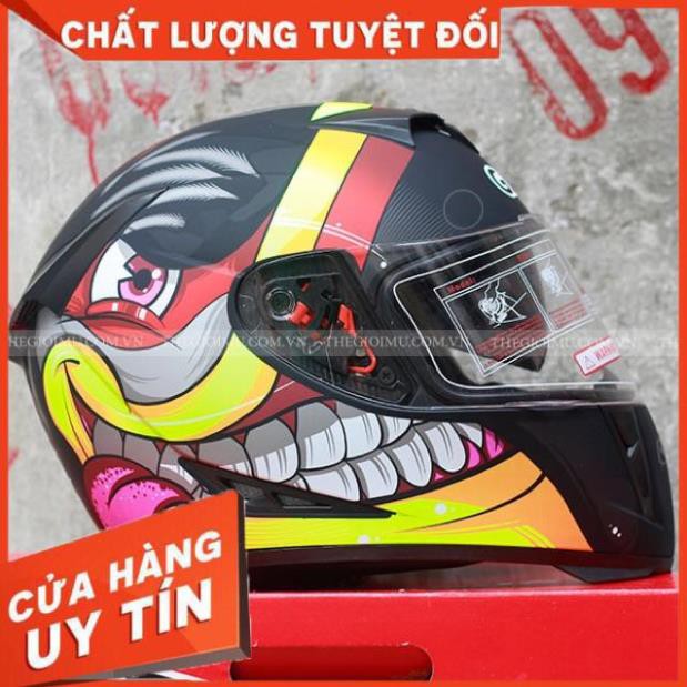 [Hàng Loại A]  MŨ BẢO HIỂM FULLFACE GXT 358 2 KÍNH