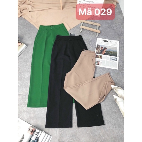 [MS029] Quần ống suông- quần suông công sở có túi- màu hot của năm- hình thât