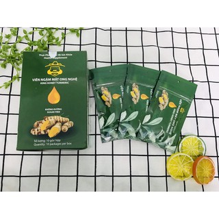 Viên ngậm mật ong nghệ king honey 10 gói/hộp