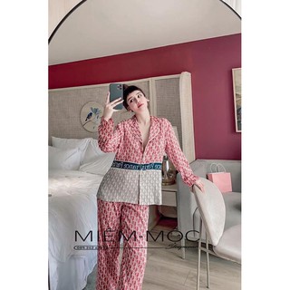 BỘ PIJAMA DÀI LỤA XƯỚC TÔ CHÂU SIÊU CẤP