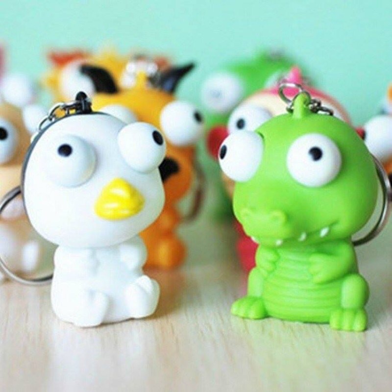Móc Khóa Xe Máy Cao Su Non Hình Thú Dễ Thương Mini