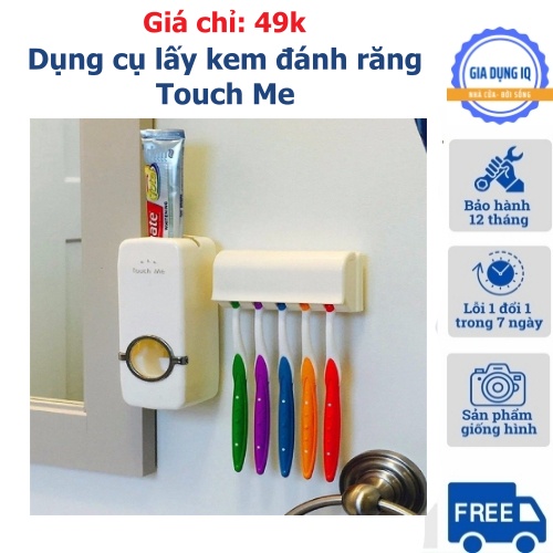 Dụng Cụ Để Bàn Chải Và Nhả Lấy Kem Đánh Răng Tự Động Touch Me