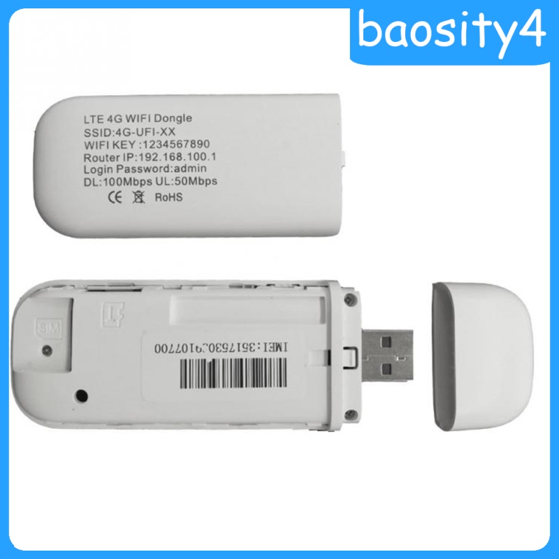 [baosity4]Unlocked 4G LTE WiFi Hotspot USB Dongle Mobile Broadband Modem Stick Card